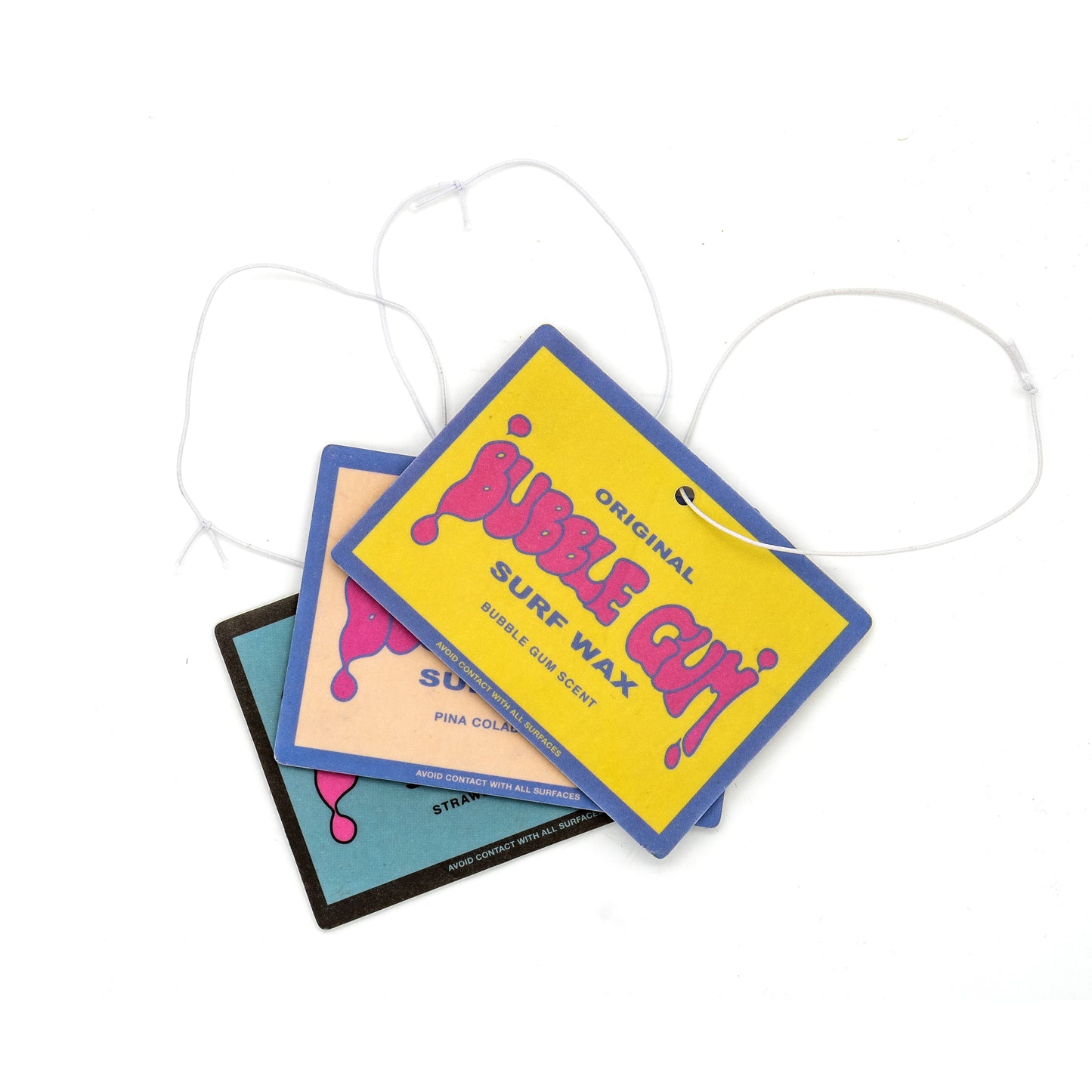 Bubble Gum Surf Wax Air Freshener 3 Pack