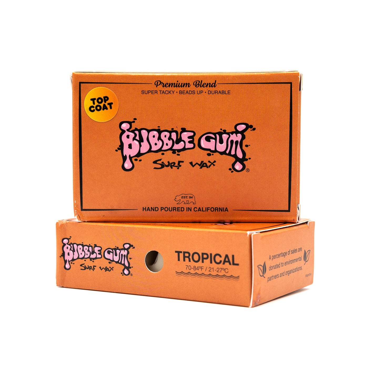 Bubble Gum Surf Wax Premium Blend - Tropical 70° & Up