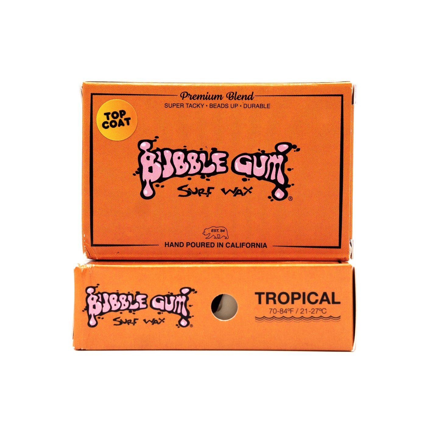Bubble Gum Surf Wax Premium Blend - Tropical 70° & Up