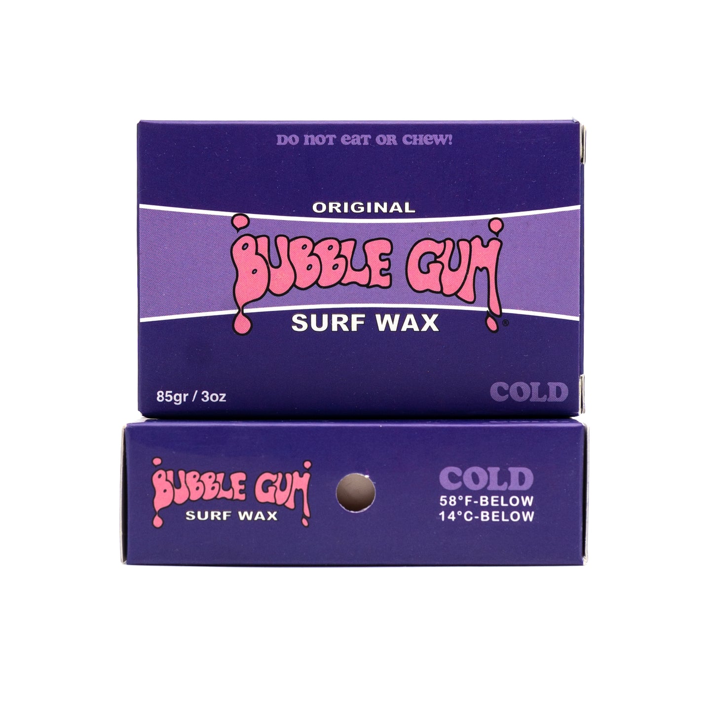 Bubble Gum "Original Formula" Surf Wax Box - Cold - 58° & Below - 6 Pack