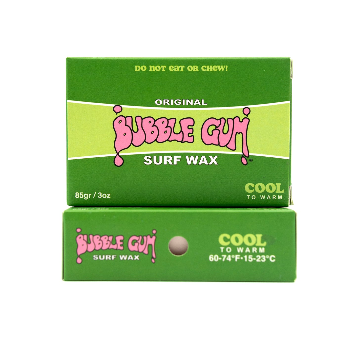 Bubble Gum "Original Formula" Surf Wax Box - Cool to Warm - 60°- 74°
