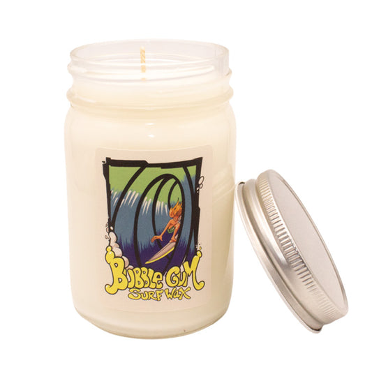 12oz Glass Candle Tube Time Pina Colada Scent