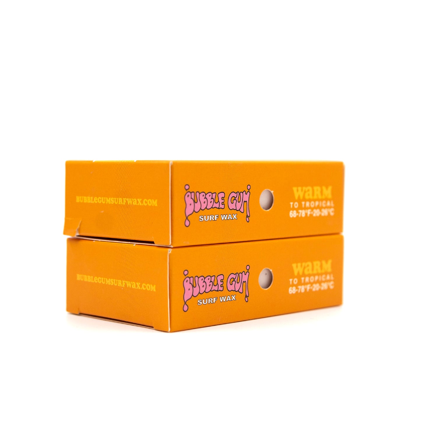 Bubble Gum "Original Formula" Surf Wax Box - Warm to Tropical - 68°- 78° - 6 Pack