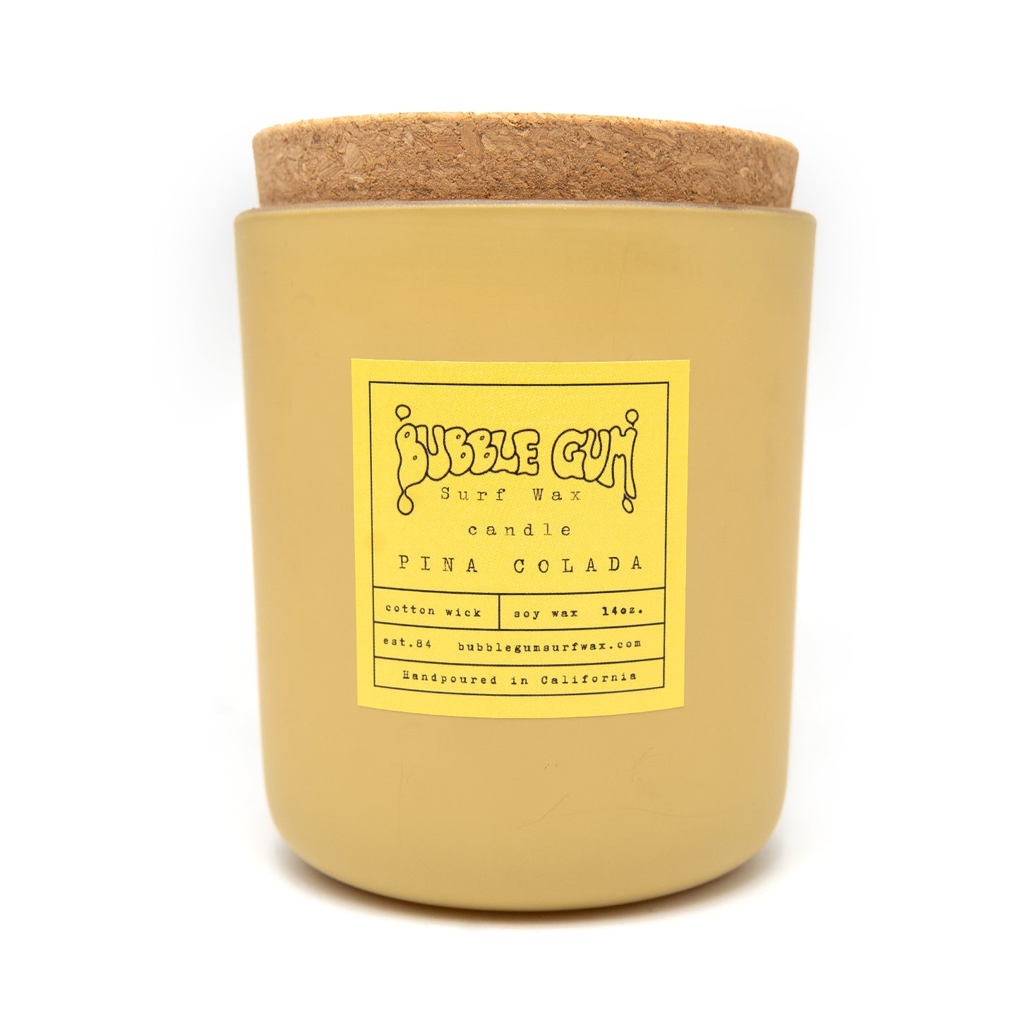 14oz Glass Candle Pina Colada Scent