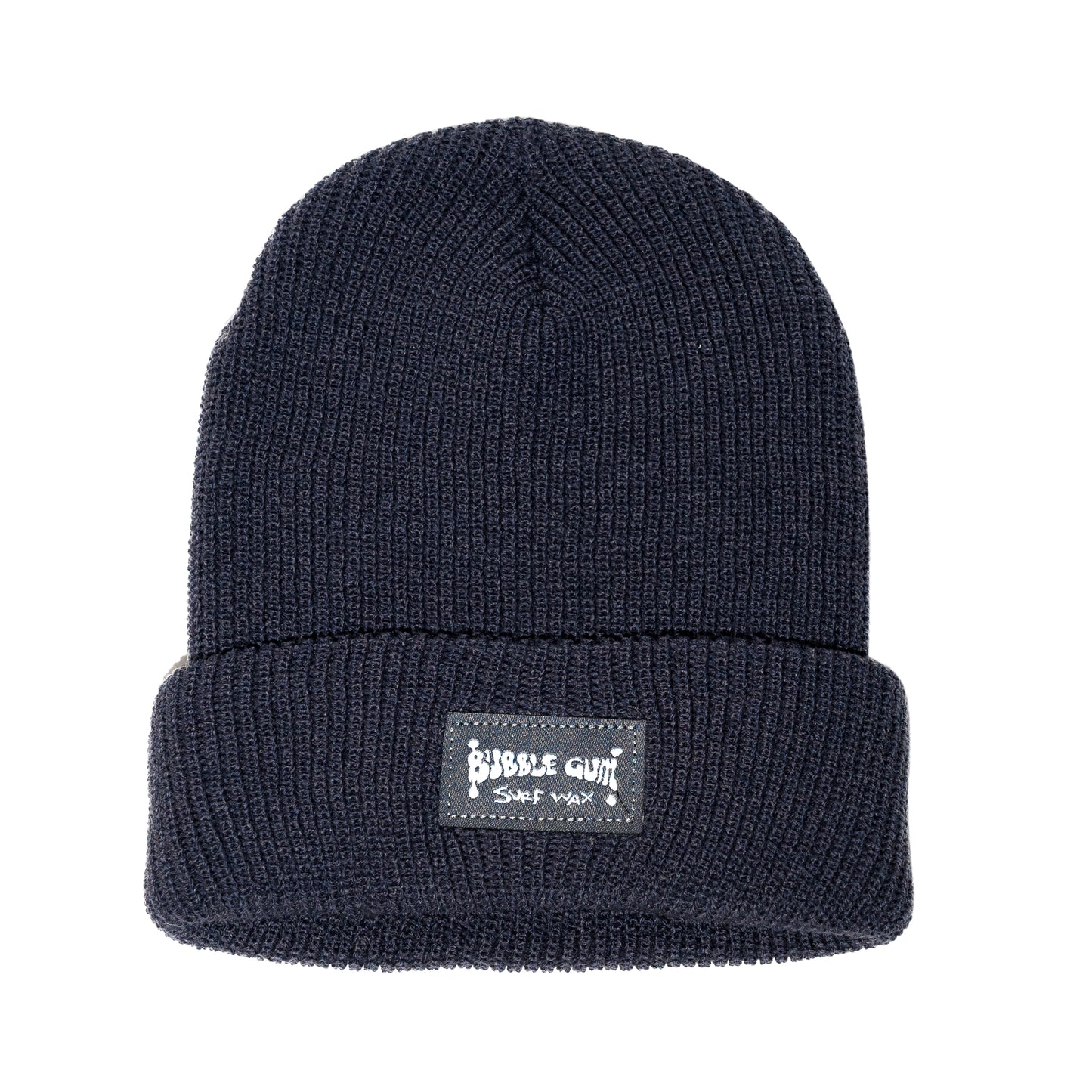Navy Blue Woven Label Beanie