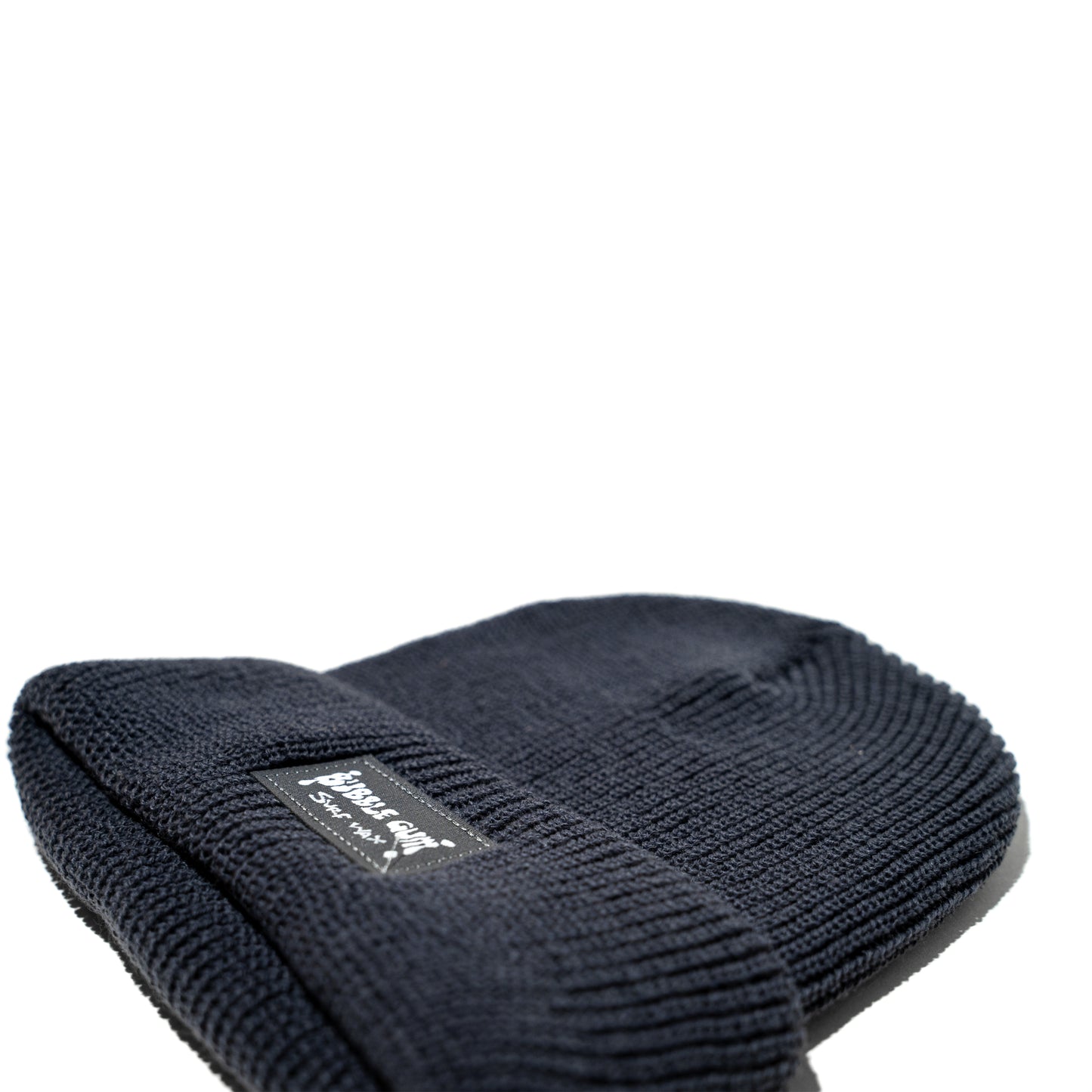 Navy Blue Woven Label Beanie