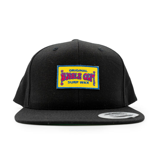 Throwback Patch Classic Snapback Hat Black