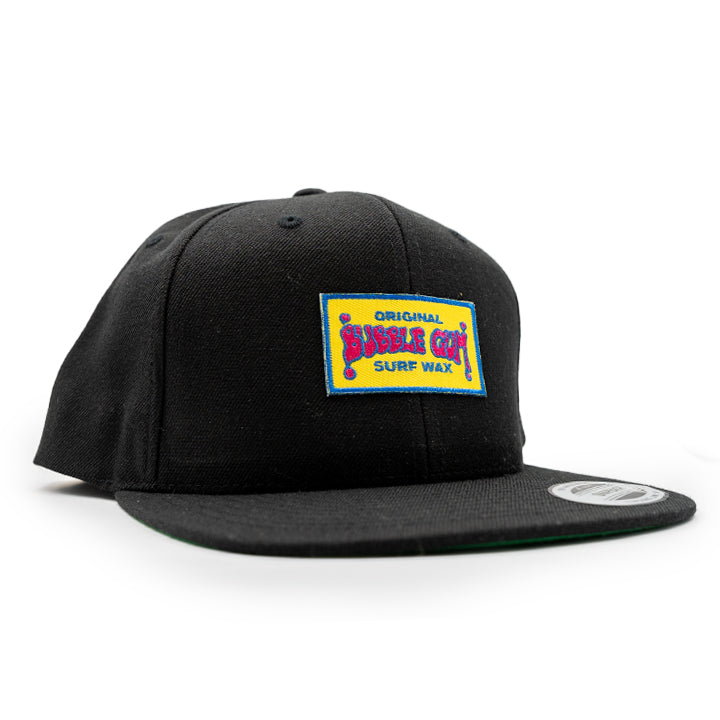 Throwback Patch Classic Snapback Hat Black
