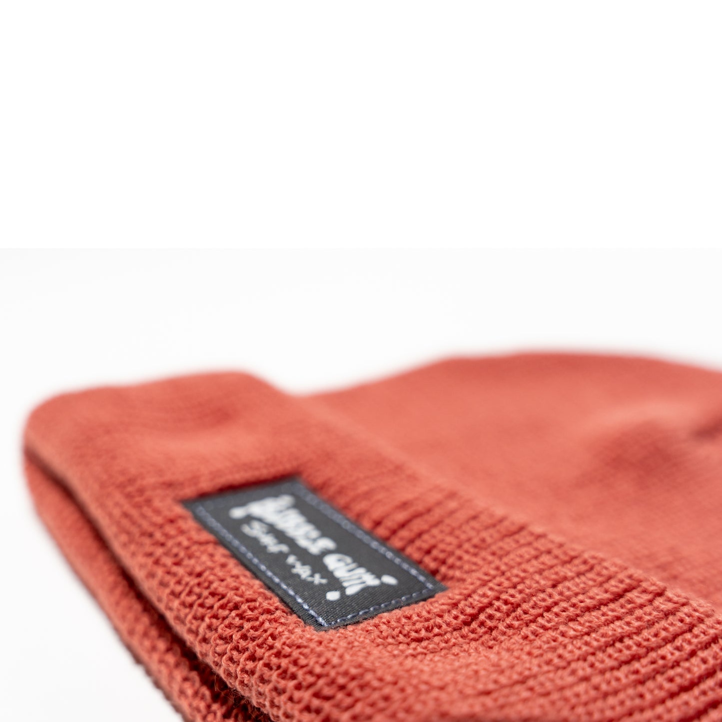 Pink Peach Woven Label Beanie