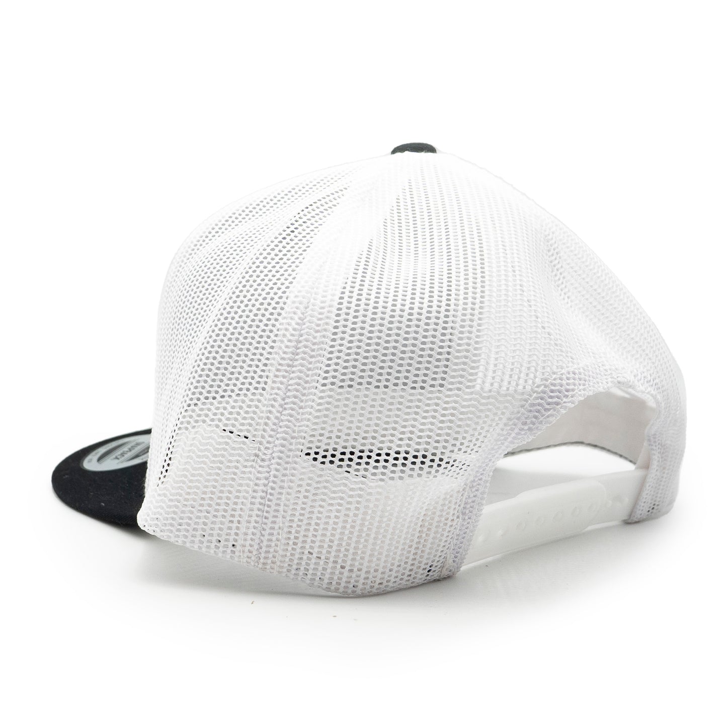 Handpoured Patch Retro Trucker Hat Black & White