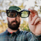 Ensea Sunglasses: Float: Black with Grey Lens