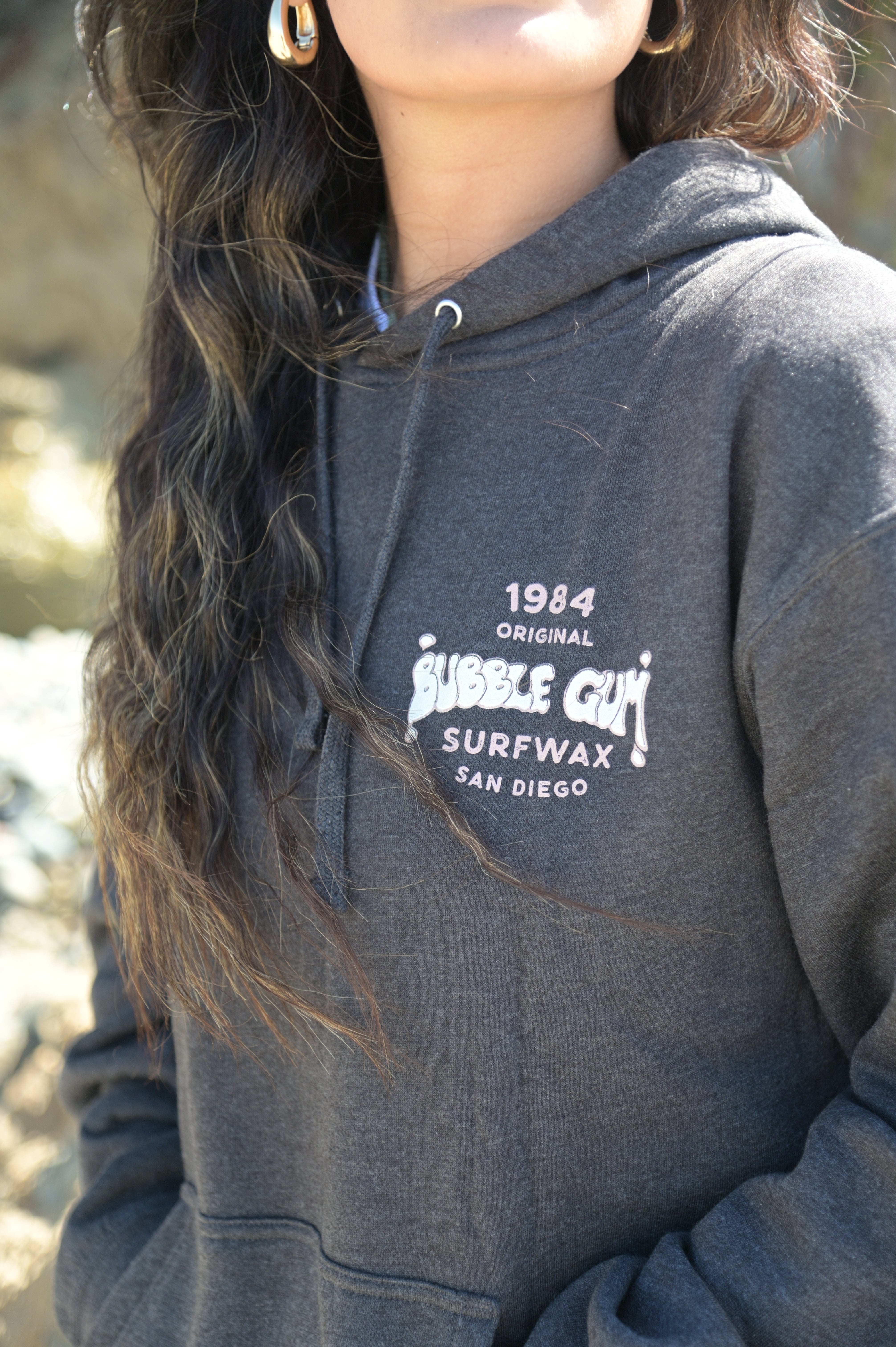 84 Hoodie Charcoal ONLINE ONLY! – Bubble Gum Surf Wax