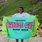 Bubble Gum Surf Wax Big Beach Towel Gradient Throwback