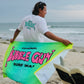 Bubble Gum Surf Wax Big Beach Towel Gradient Throwback