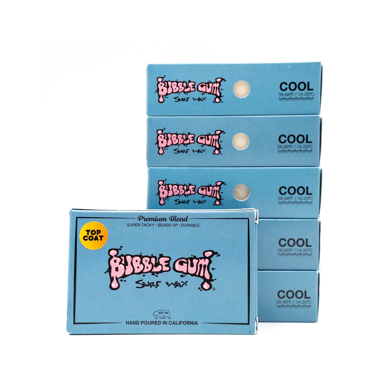 Bubble Gum Surf Wax Premium Blend - Cool 58°-68° Full Case
