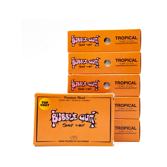 Bubble Gum Surf Wax Premium Blend - Tropical 70° & Up Full Case