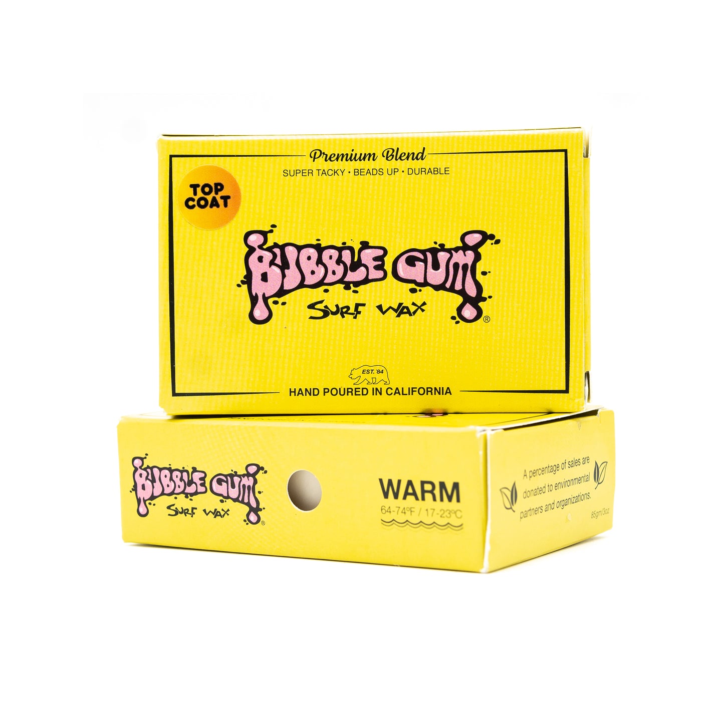 Bubble Gum Surf Wax Premium Blend - Warm 64°-74°