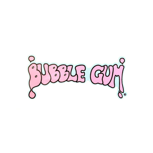 Bubble Gum Surf Wax BG Logo Sticker 3 Pack