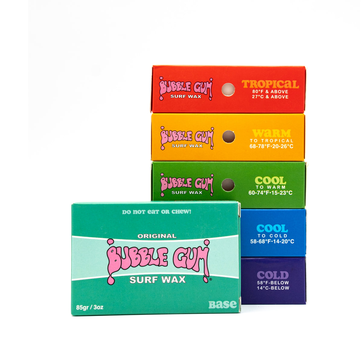 Build Your Own Original 6 Wax Pack – Bubble Gum Surf Wax