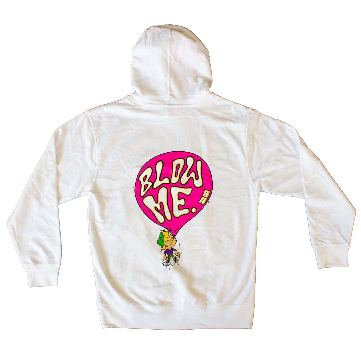 Blow Me Sweatshirt White ONLINE ONLY!