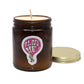 10oz Glass Candle Blow Me Strawberry Scent