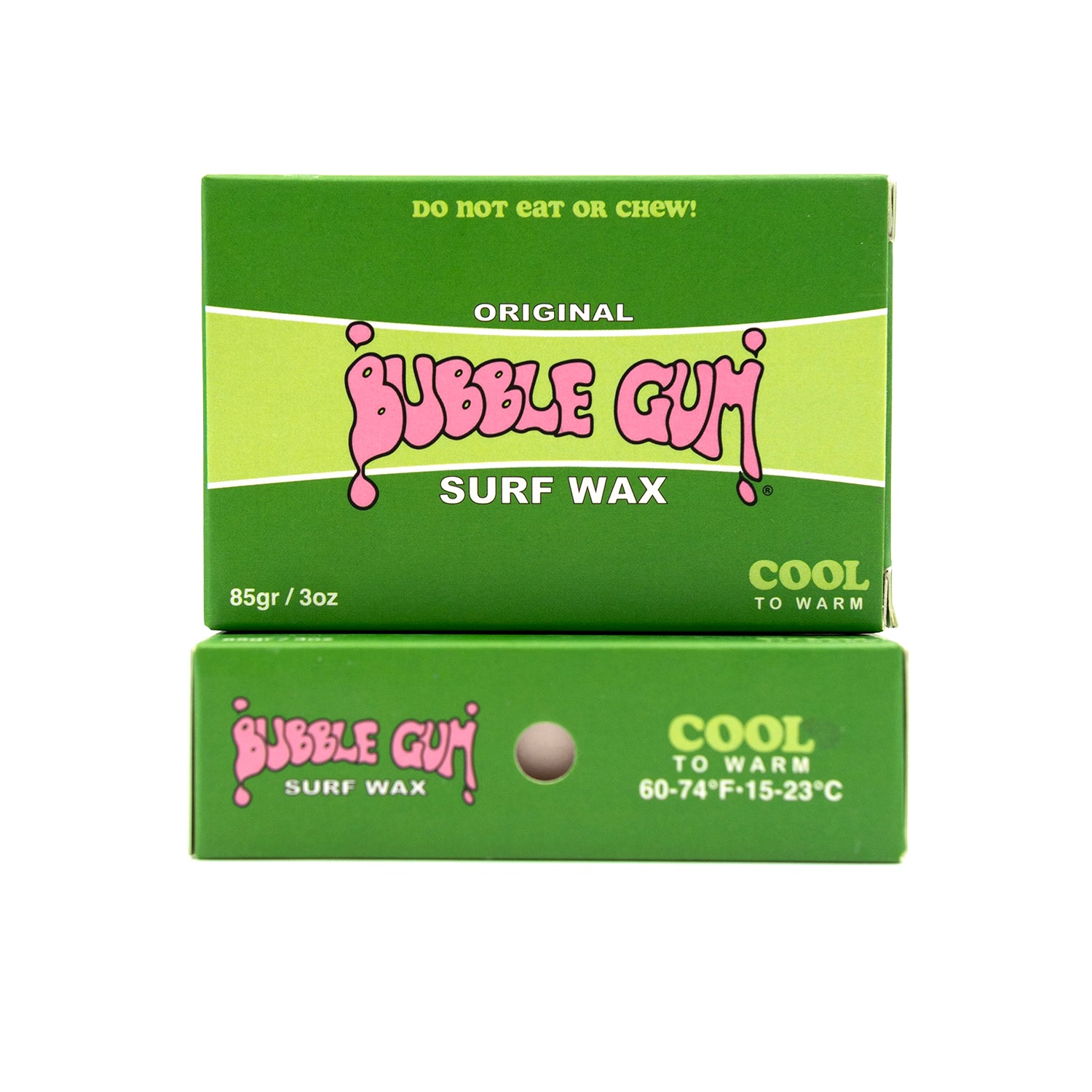 Bubble Gum "Original Formula" Surf Wax Box - Cool to Warm - 60°- 74°