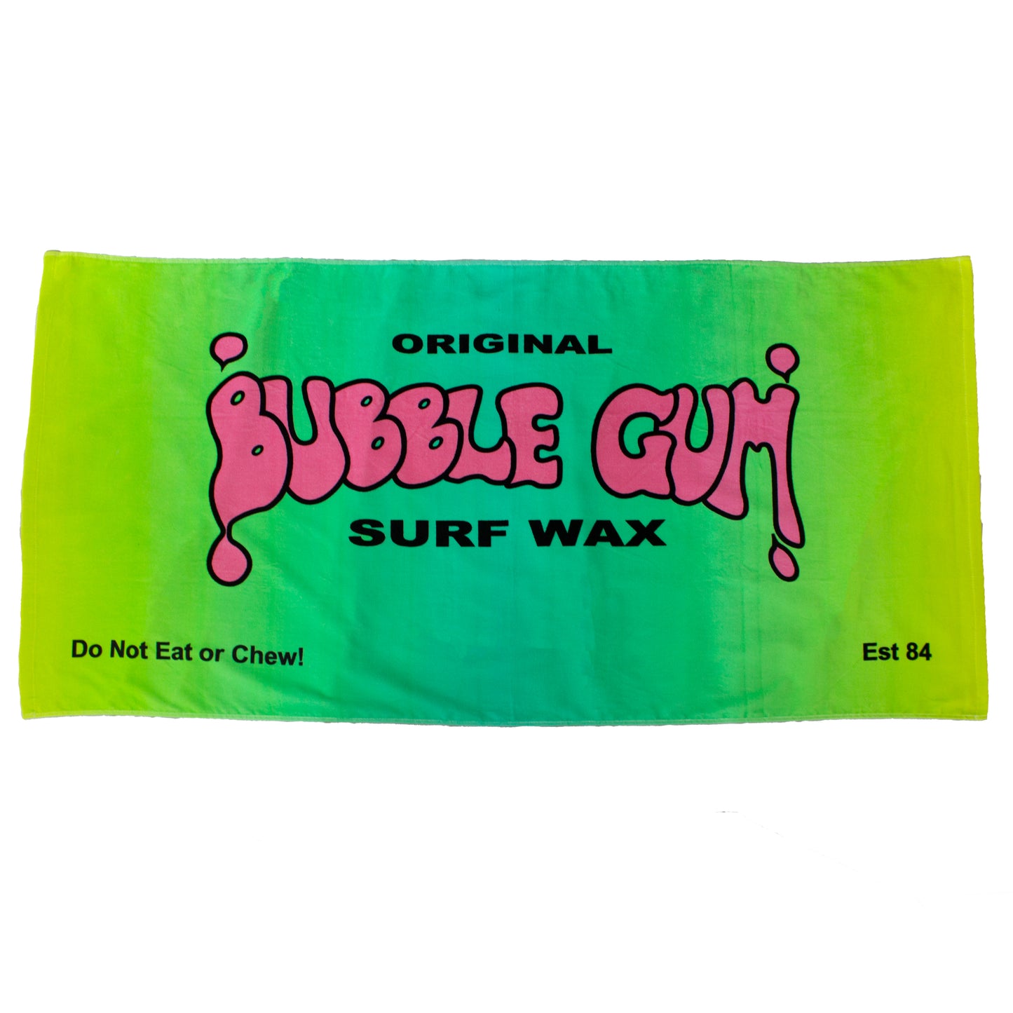 Bubble Gum Surf Wax Big Beach Towel Gradient Throwback