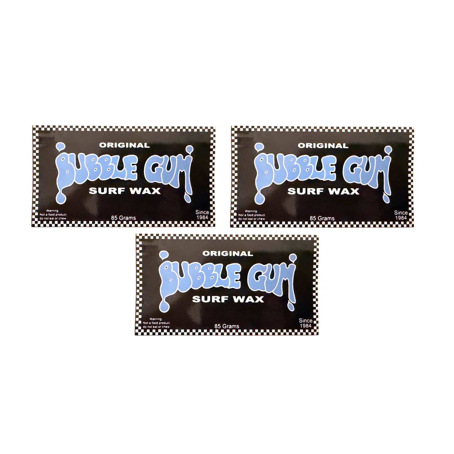 Throwback Checkered Sticker 3 Pack
