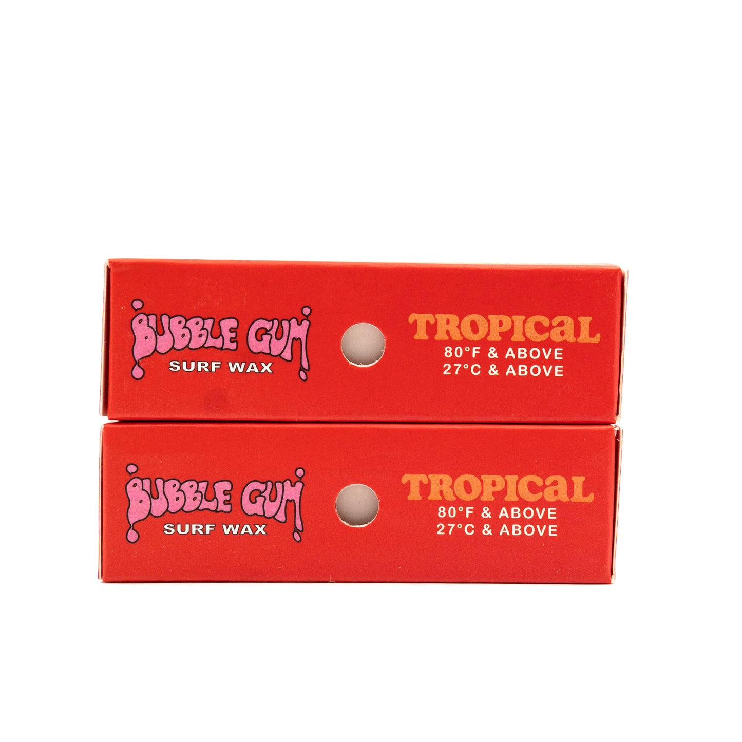 Bubble Gum "Original Formula" Surf Wax Box - Tropical - 80° & Above - 6 Pack