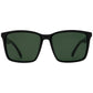 Ensea Sunglasses: Ramble On Gloss Black with Vintage Green Polarized