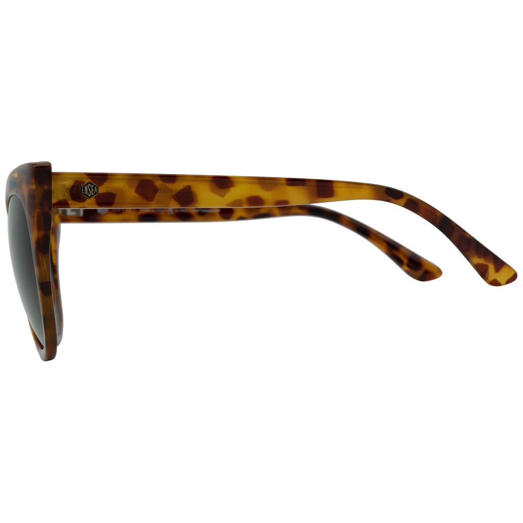 Ensea Sunglasses: Saguaro Gloss Tort with Grey Gradient