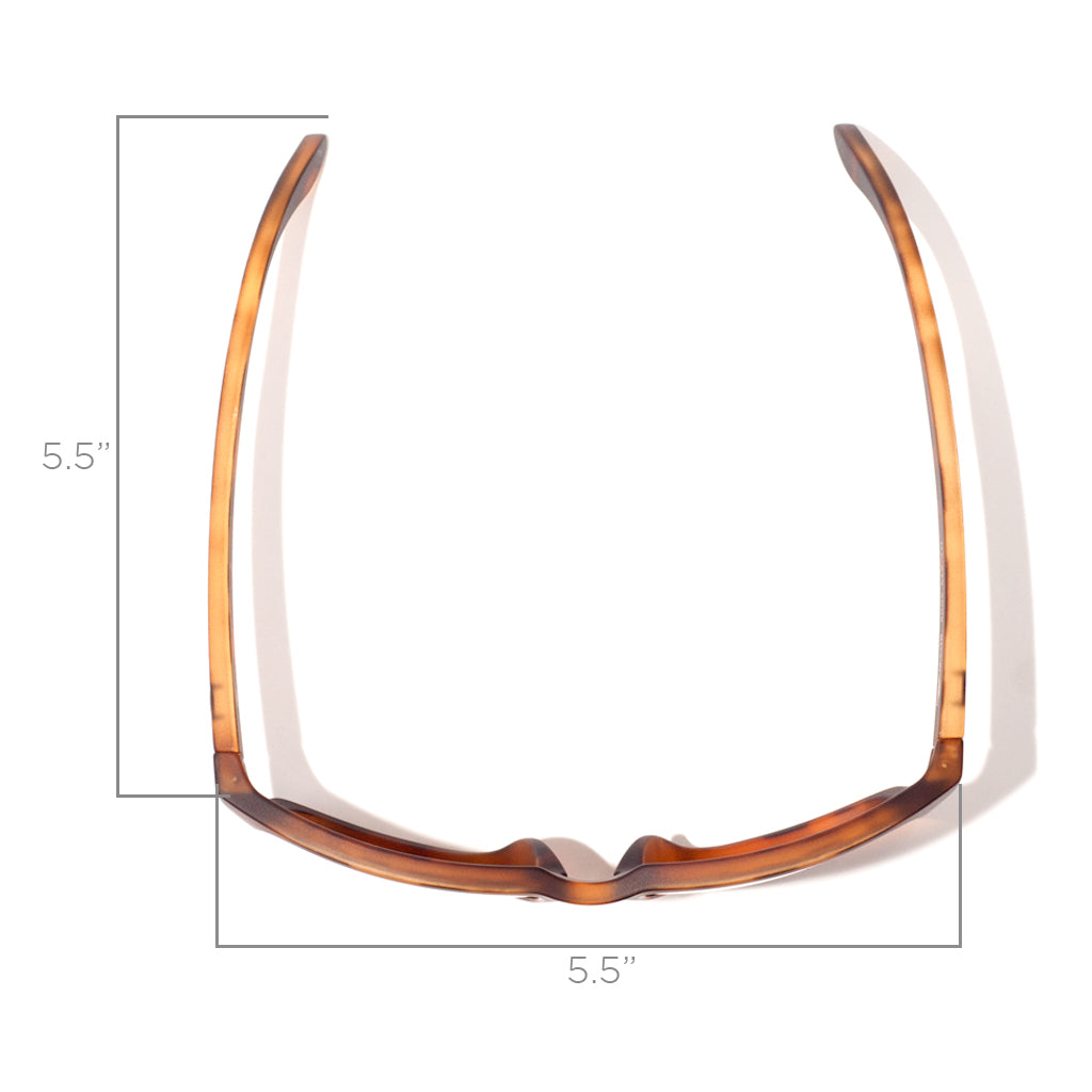 Ensea Sunglasses: Machine Matte Tort with Bronze Polarized