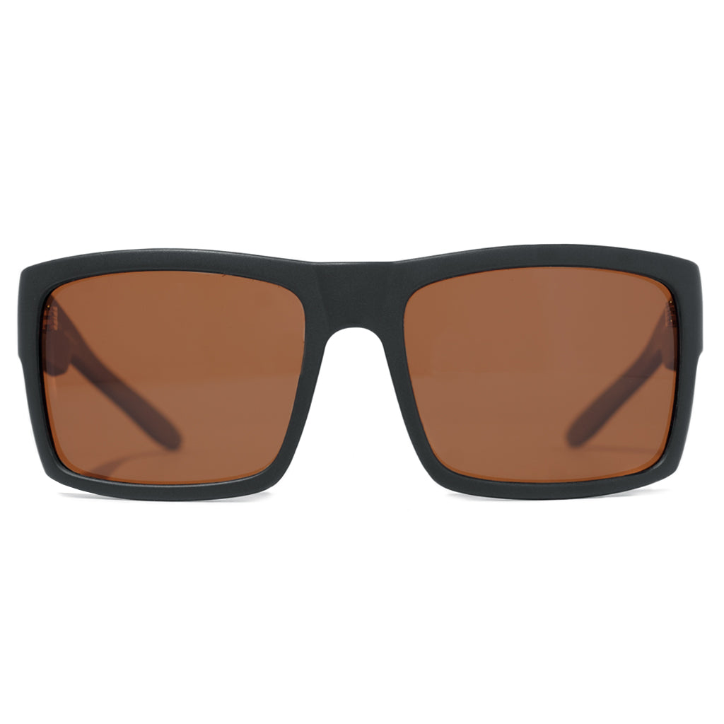 Ensea Sunglasses: Restoration Matte Black with Bronze Polarized
