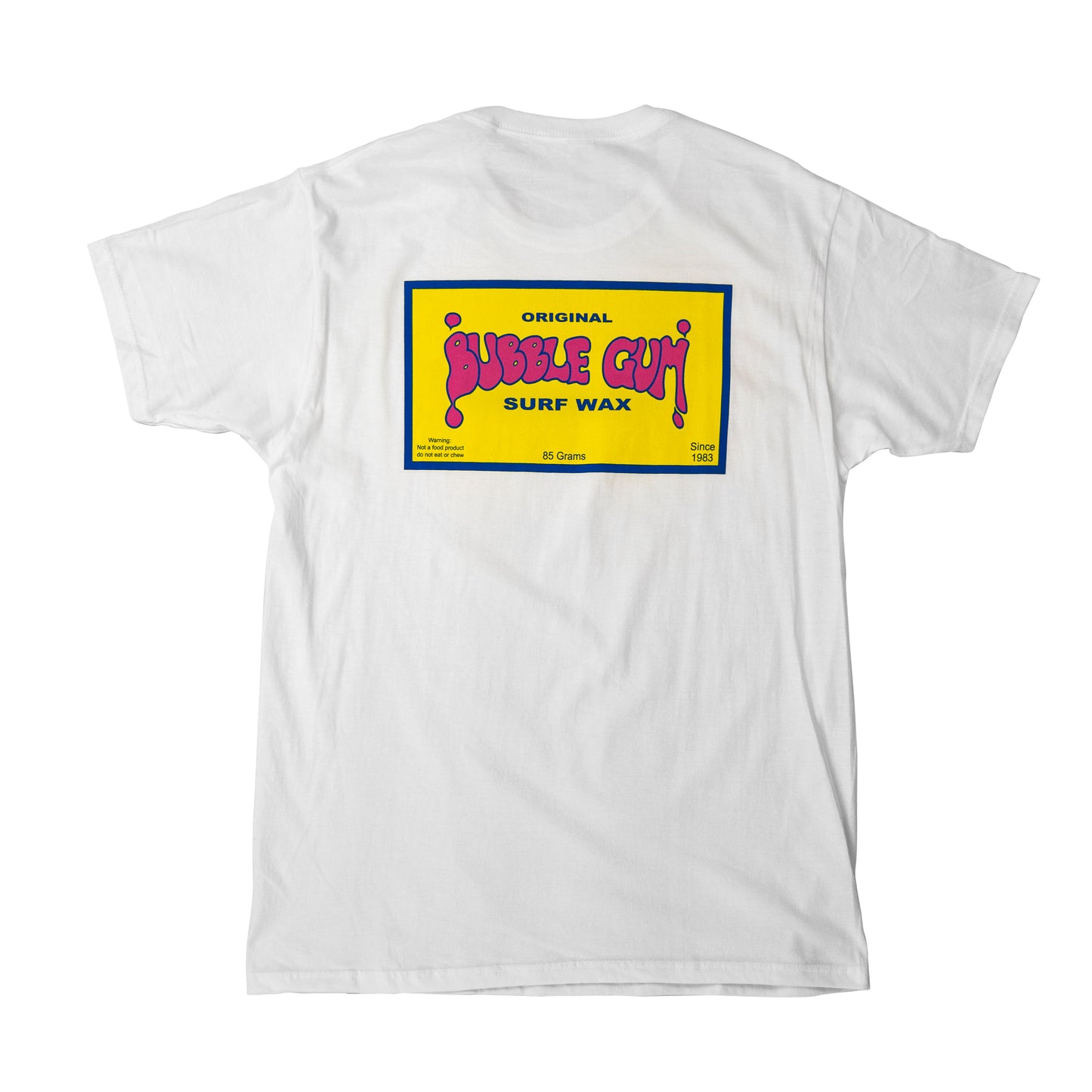 Bubble Gum Surf Wax Throwback Logo T-shirt White