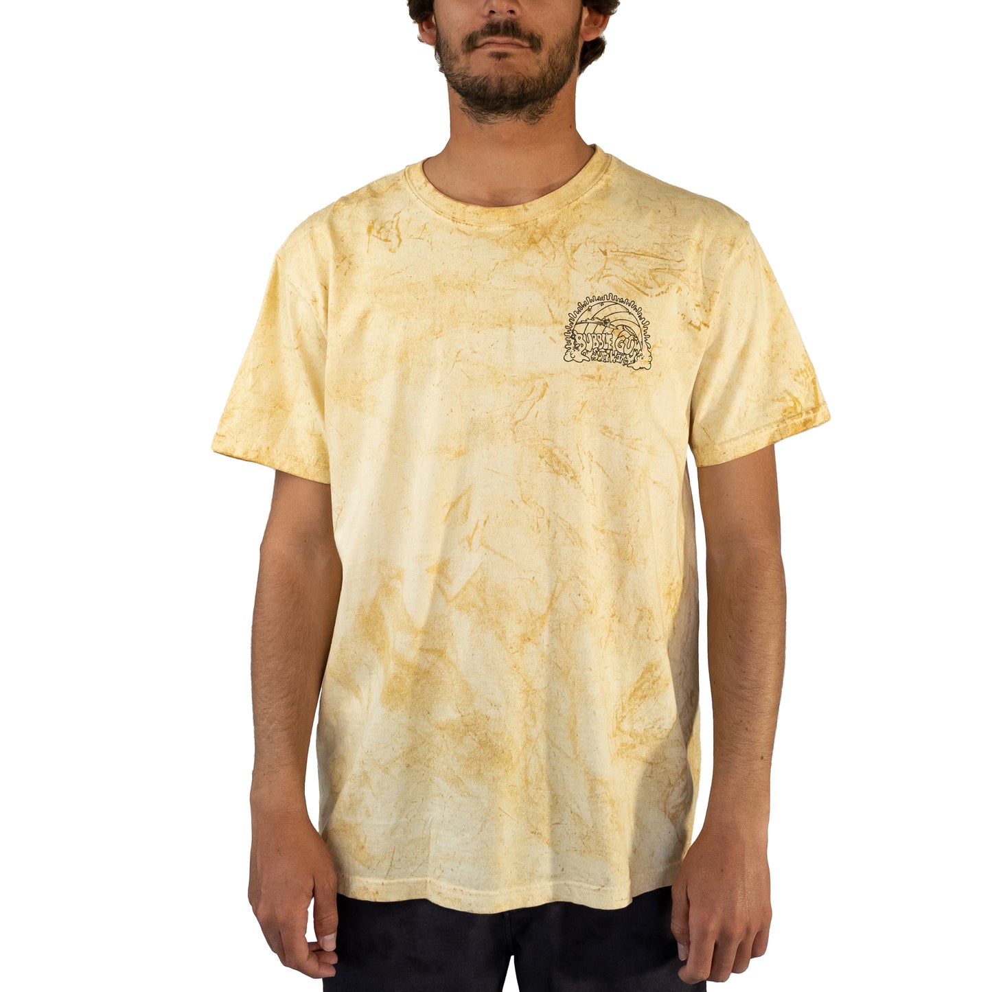 Barrel Stone Wash T-Shirt Yellow