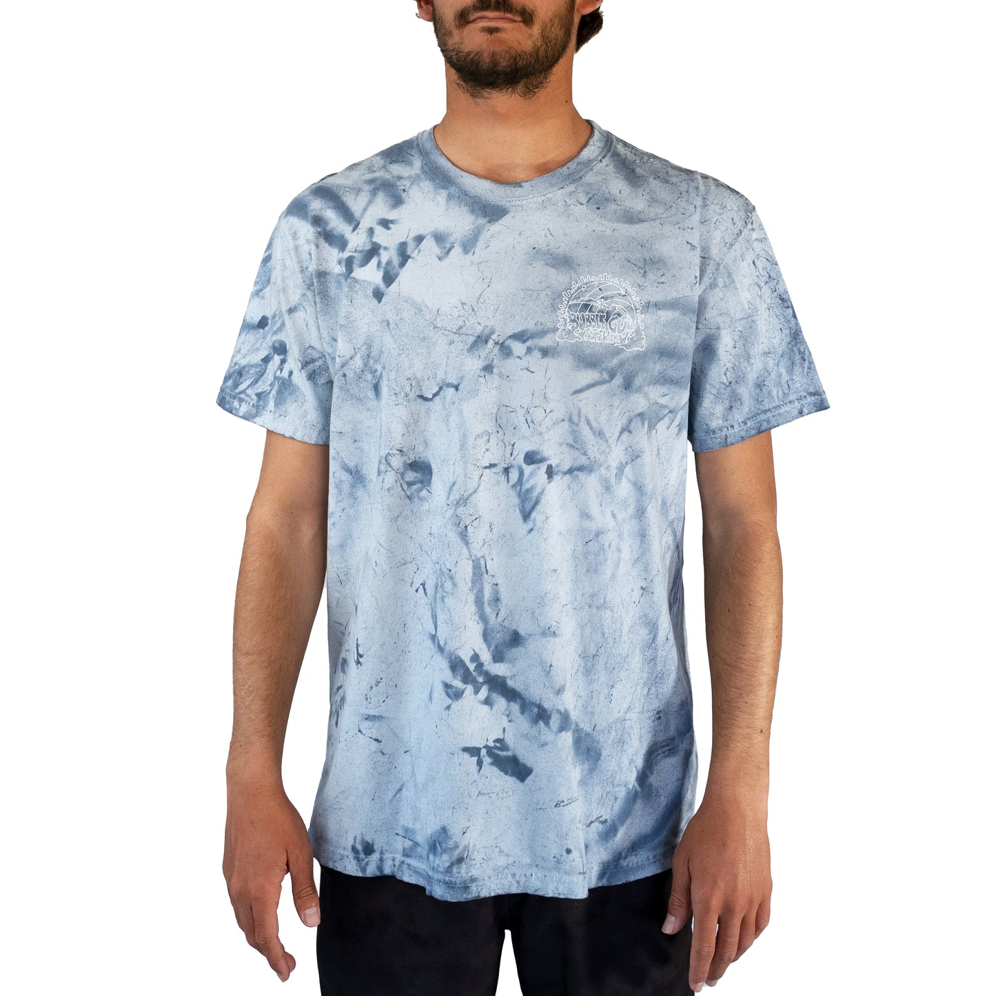 Barrel Stone Wash T-Shirt Blue