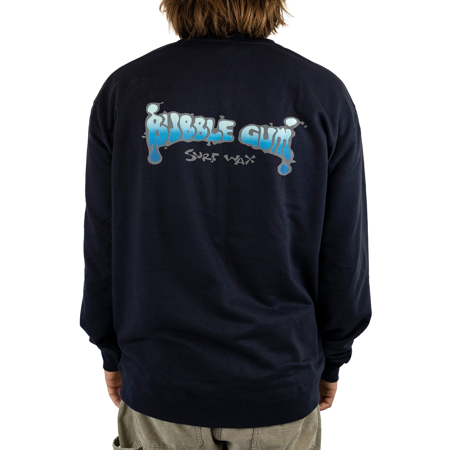 Blue Gradient Navy Crewneck Sweatshirt