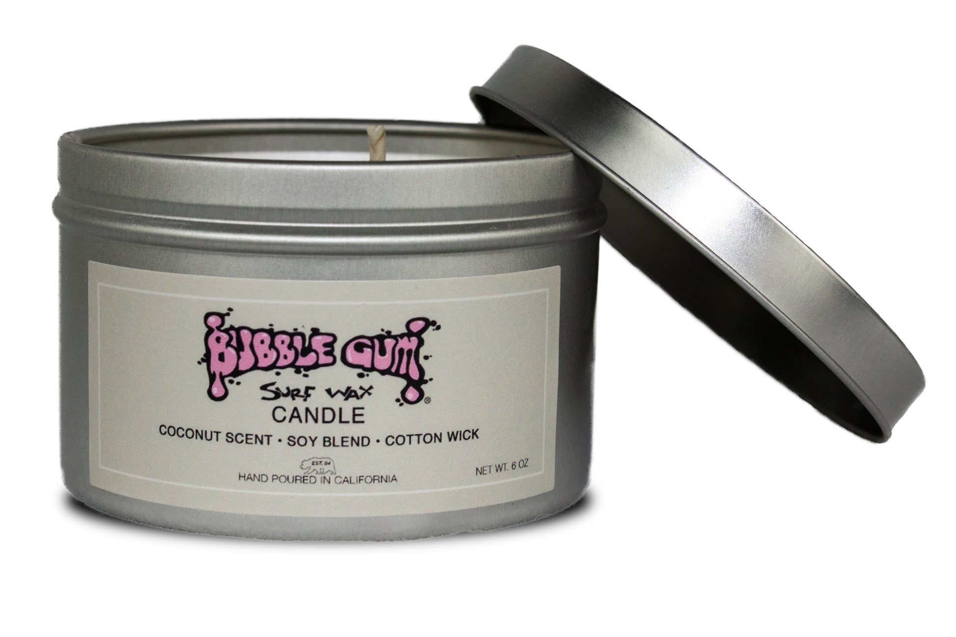 6oz Candle Tin With Coconut Scent