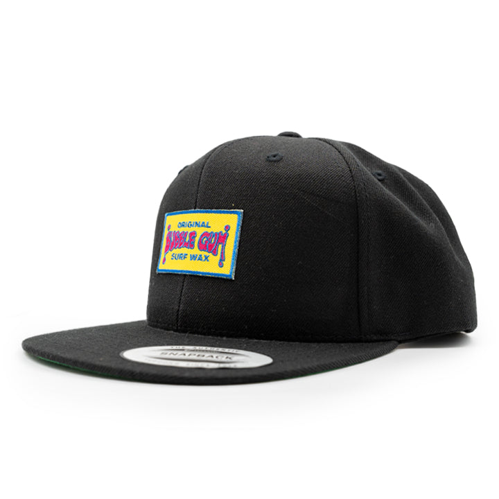 Throwback Patch Classic Snapback Hat Black