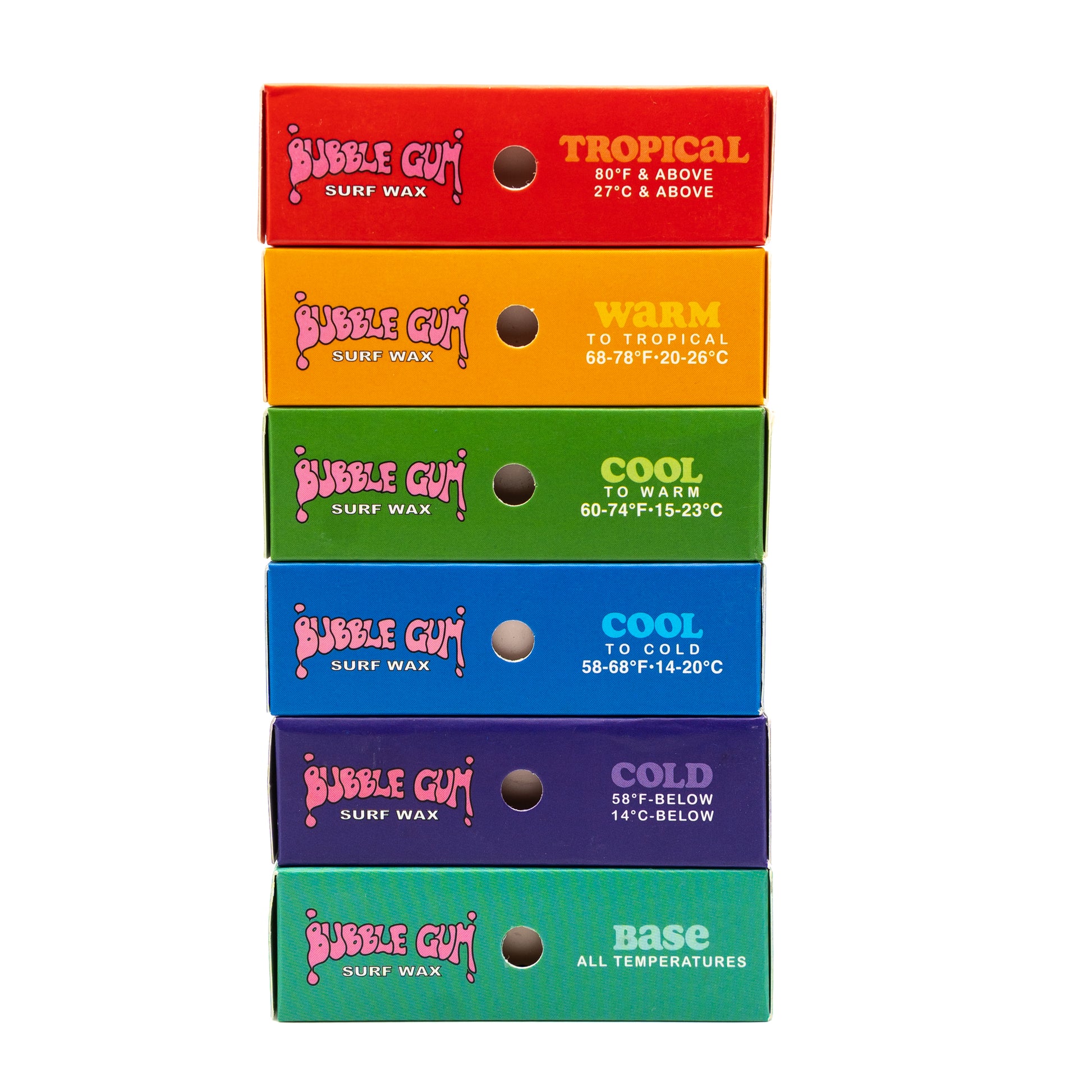 Pack De 6 Pains De Cire De Surf Bubble Gum Original Tropical - Parfum Pack De 6 Pains De Cire De Surf Bubble Gum Original Tropical - Parfum