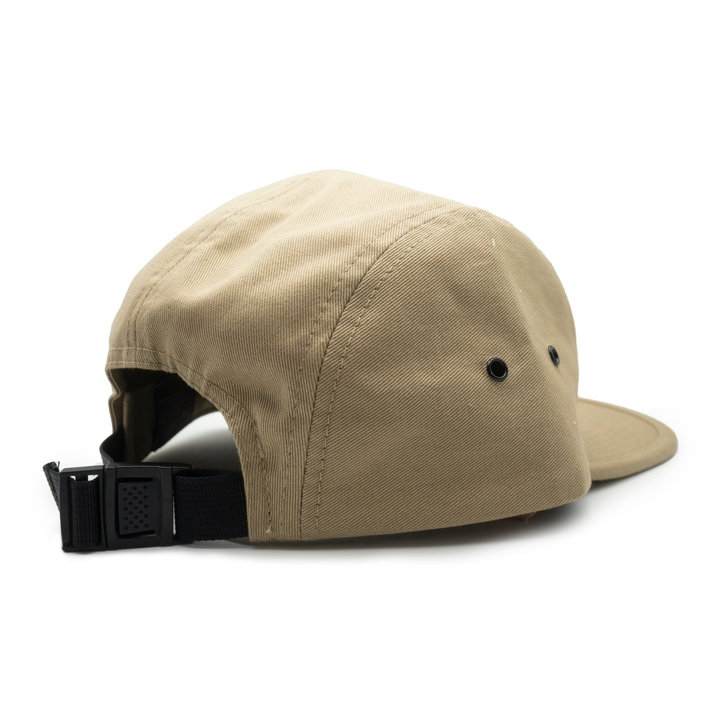Hand Poured Patch 5 Panel Camper Hat Khaki Tan