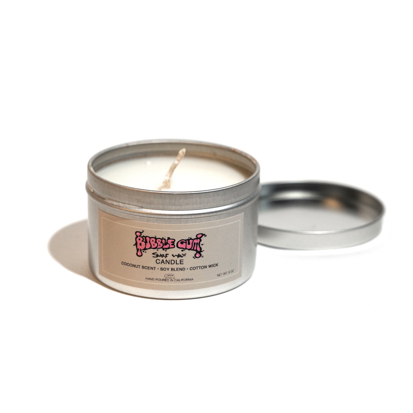6oz Candle Tin With Coconut Scent