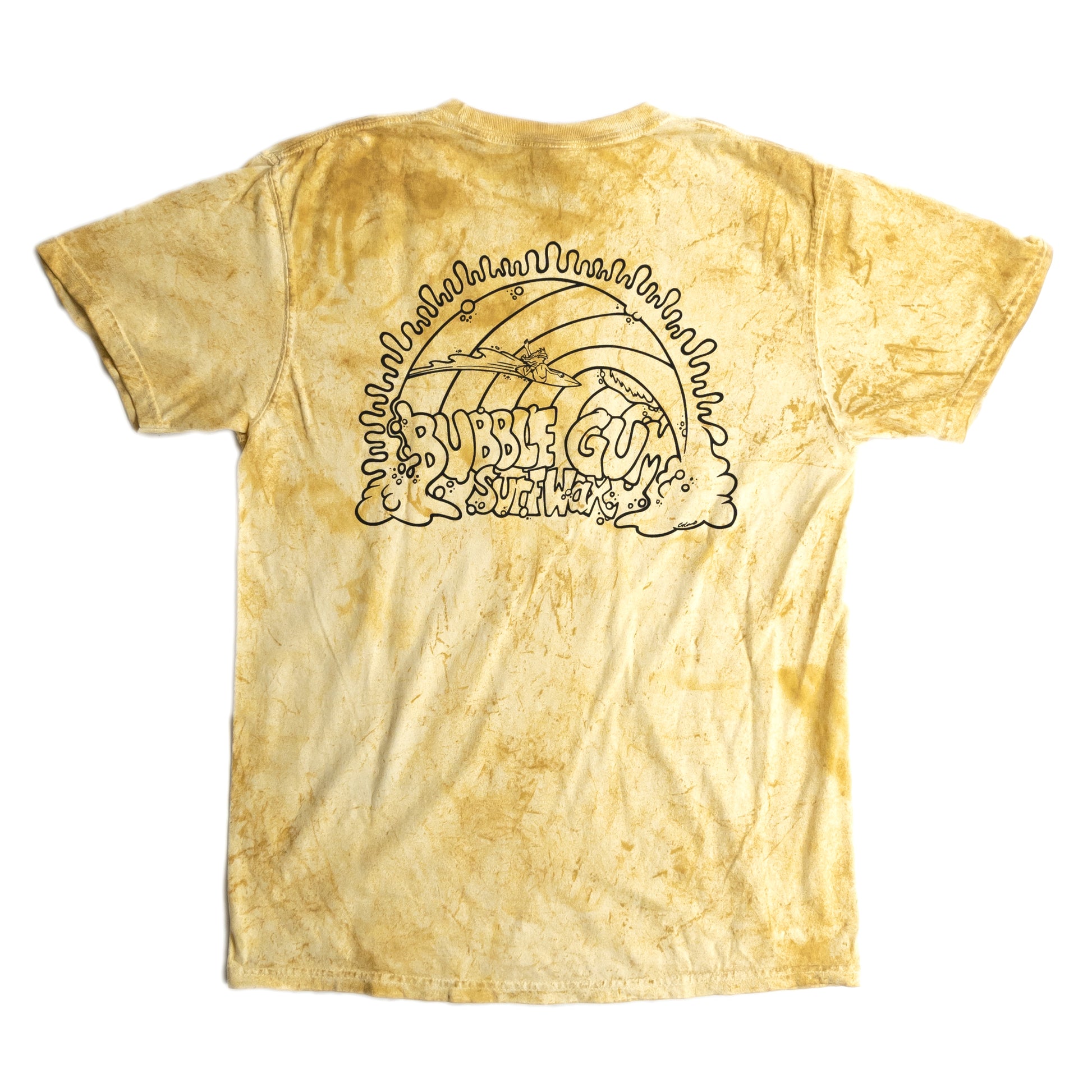 Barrel Stone Wash T-Shirt Yellow